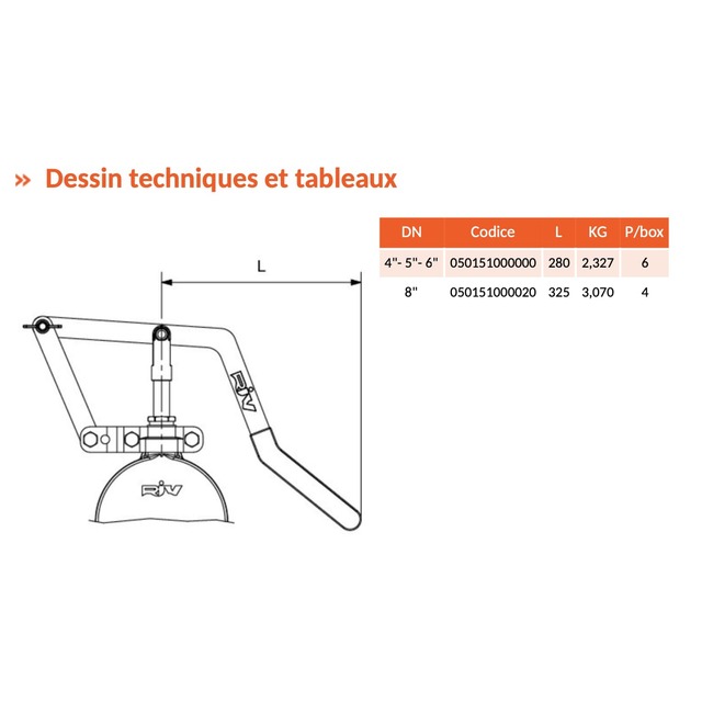 Levier SMERALDO-RIV151 Vanne LAITON/ACIER 8' référence fournisseur 450704